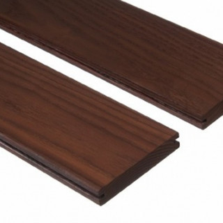 Deck Frasin Termotratat 100mm Neted, Profil Simetric
