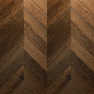 parchet chevron stejar afumat montat