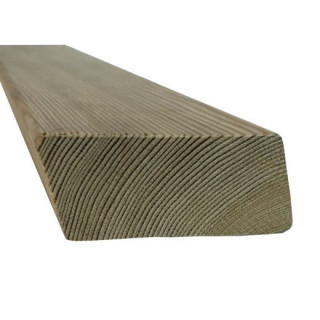 Profil fatada ventilata lemn Larice Siberian profil sectiune