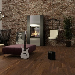 Parchet Longstrip 215/14mm 3S Walnut American Andante Natur