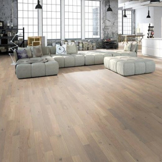 Parchet Stejar Borneo 180/14mm Alb Mat 2Strip