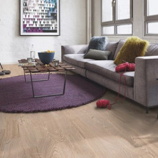 Parchet Stejar Longstrip 215/14mm 3S Andante Mat White