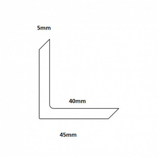 Profil L Inchidere WPC 2850x45/45mm