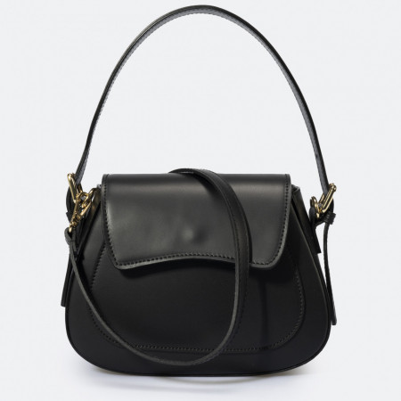 Geanta dama Crossbody din piele naturala Neagra Freya Miavera 