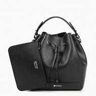 Geanta de umar piele naturala neagra