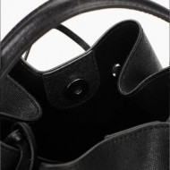 Geanta de umar piele neagra MiaVera