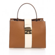 Geanta dama din piele naturala Cognac Lalia by KROLE