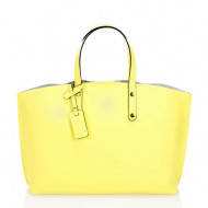 Geanta dama din piele naturala Lime Celia by Giulia Massari