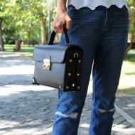 Poseta dama piele naturala Neagra office Miavera