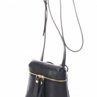 Borseta dama din piele naturala Neagra Miavera