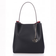 Geanta dama din piele naturala Neagra Eve by Markese