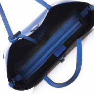 Geanta dama shopper din piele Stella Albastru Miavera