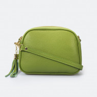 Geanta crossbody din piele naturala Maya Verde Miavera