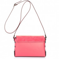 Geanta din piele naturala Pink & Fuxia Miavera