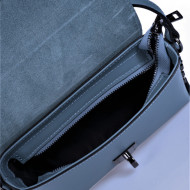 Geanta dama  piele naturala Avah Mineral Blue Miavera