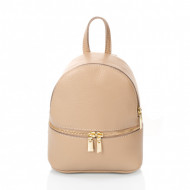 Rucsac dama din piele naturala Bej-Taupe Ella by Giorgio Costa