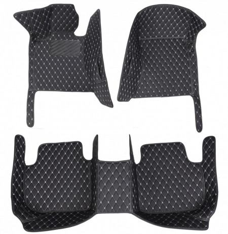 Covorase auto Premium BMW serie 1 2012+ negru fir crem