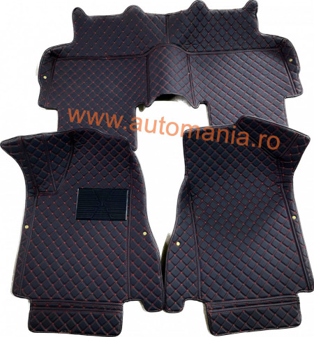 Covorase auto Premium Peugeot 508 negru fir rosu
