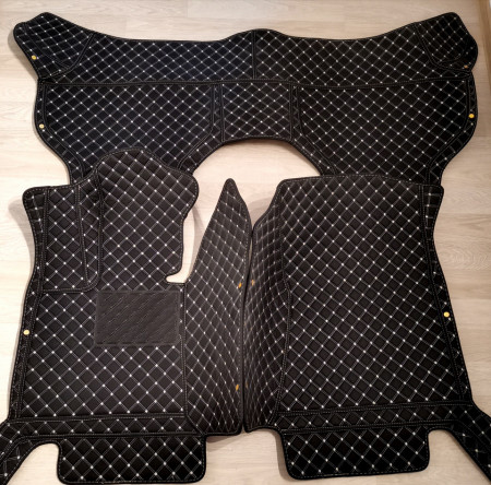 Covorase auto BMW X5 E70 negru cu fir crem