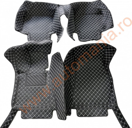 Covorase auto Premium BMW seria 6 negre fir crem 2018- 2021 GT