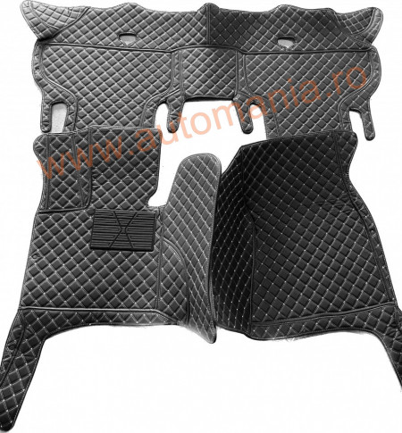 Covorase auto Premium BMW X6 2015- 2019 negru fir crem