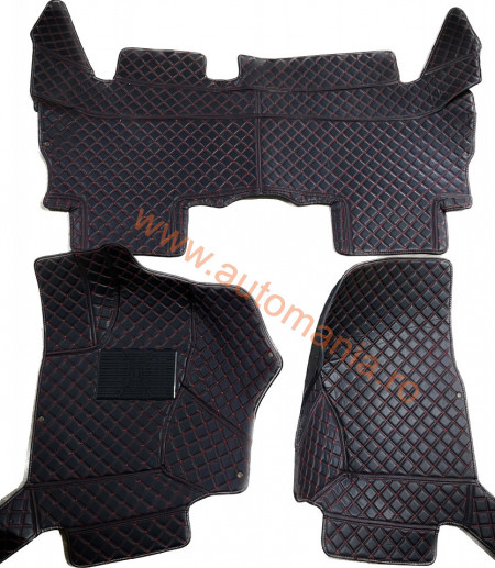 Covorase auto Premium Range Rover Sport 2012 + negru fir rosu