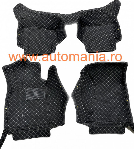 Covorase auto Porsche Macan , Negru fir crem