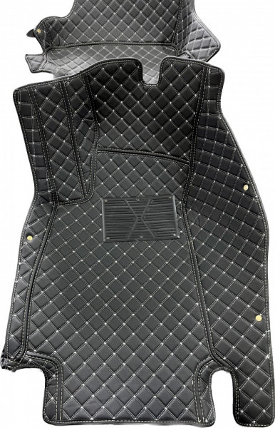 Covorase auto Premium Audi A5 ( 2010-2016 ) 2 portiere negru fir crem