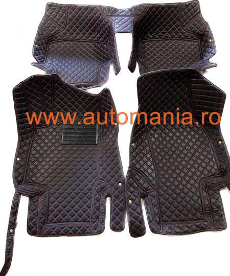 Covorase auto Premium Audi Q2 , negru fir rosu 2016 +