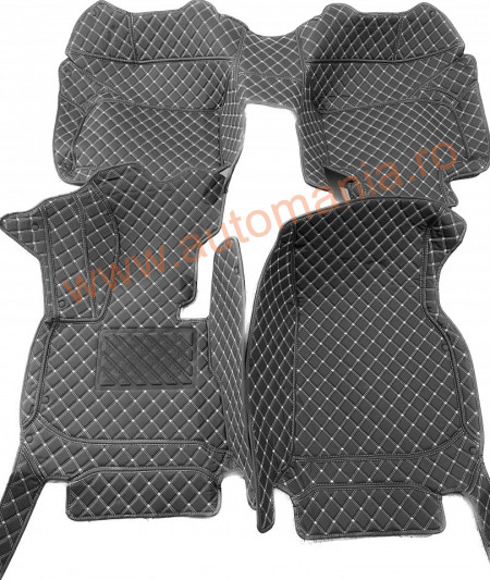 Covorase auto Premium BMW X3 2018 - 2021 negru fir crem