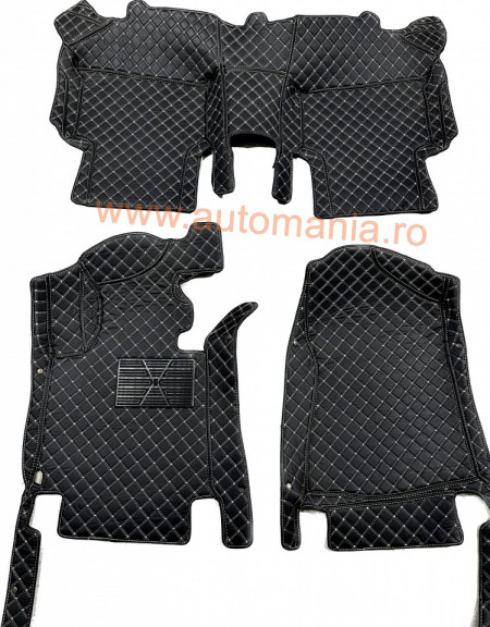Covorase auto Premium Hyundai Tucson 3 , negru cu fir crem