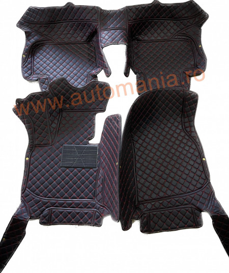 Covorase auto Premium BMW X3 2018 - 2021 negru fir rosu