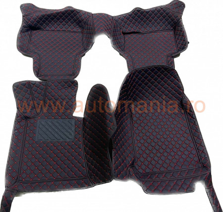 Covorase auto Premium Mercedes Benz GLK , Negru fir rosu