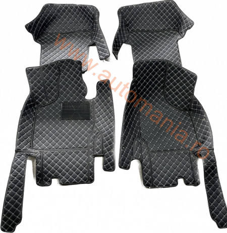Covorase auto Premium Audi TT Negru Fir crem
