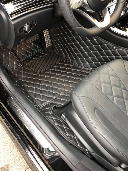 Covorase auto Premium Audi A3 2014 -2019 , negru fir crem