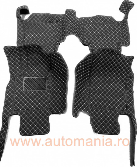Covorase auto Jeep Grand Cherokee 2010-2017 negru fir crem