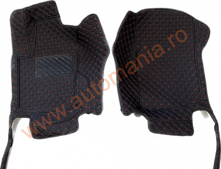 Covorase auto Premium Mercedes ML (2006-2011); negru fir rosu