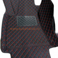 Covorase auto Audi A6 C6 (2005-2011) Negru cu fir rosu