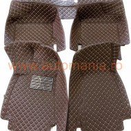 Covorase auto Premium Audi A6 C8 coffee / maro
