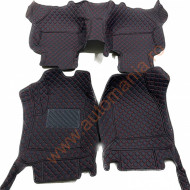 Covorase auto Premium Ford Mondeo MK 4, Negru cu Fir rosu