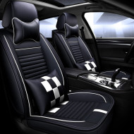 Huse auto SsangYong Negre cu Alb/ 4 pernute incluse
