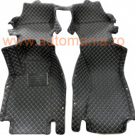 Covorase auto Premium Audi A5 2018 + 2 portiere negru fir crem