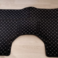 Covorase Auto Premium Volkswagen Touran; negru fir crem
