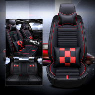 Huse auto Audi Negre + Rosu / 4 pernute incluse