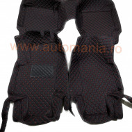 Covorase auto Premium Skoda Karoq negru cu fir rosu