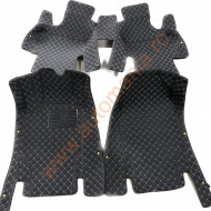Covorase auto Renault Captur 1 2013-2019 negru cu fir crem