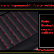 Huse auto SsangYong Clasic Negre + rosu/ 4 pernute incluse