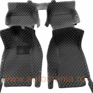 Covorase auto Premium Audi A5 2018 + negru fir crem