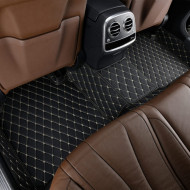 Covorase auto Premium BMW seria 8 , 2 portiere negru fir bej