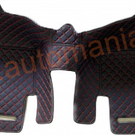 Covorase auto premium BMW serie 5 G30 negru fir rosu